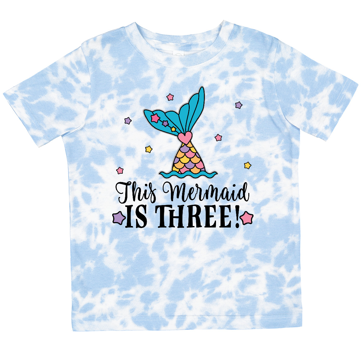 Inktastic 3rd Birthday Mermaid Tail Girls Party Toddler T-Shirt Childs Clothing - Picture 9 of 10