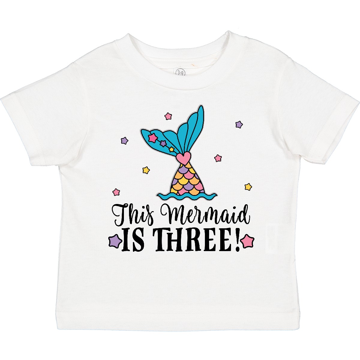 Inktastic 3rd Birthday Mermaid Tail Girls Party Toddler T-Shirt Childs Clothing - Picture 10 of 10