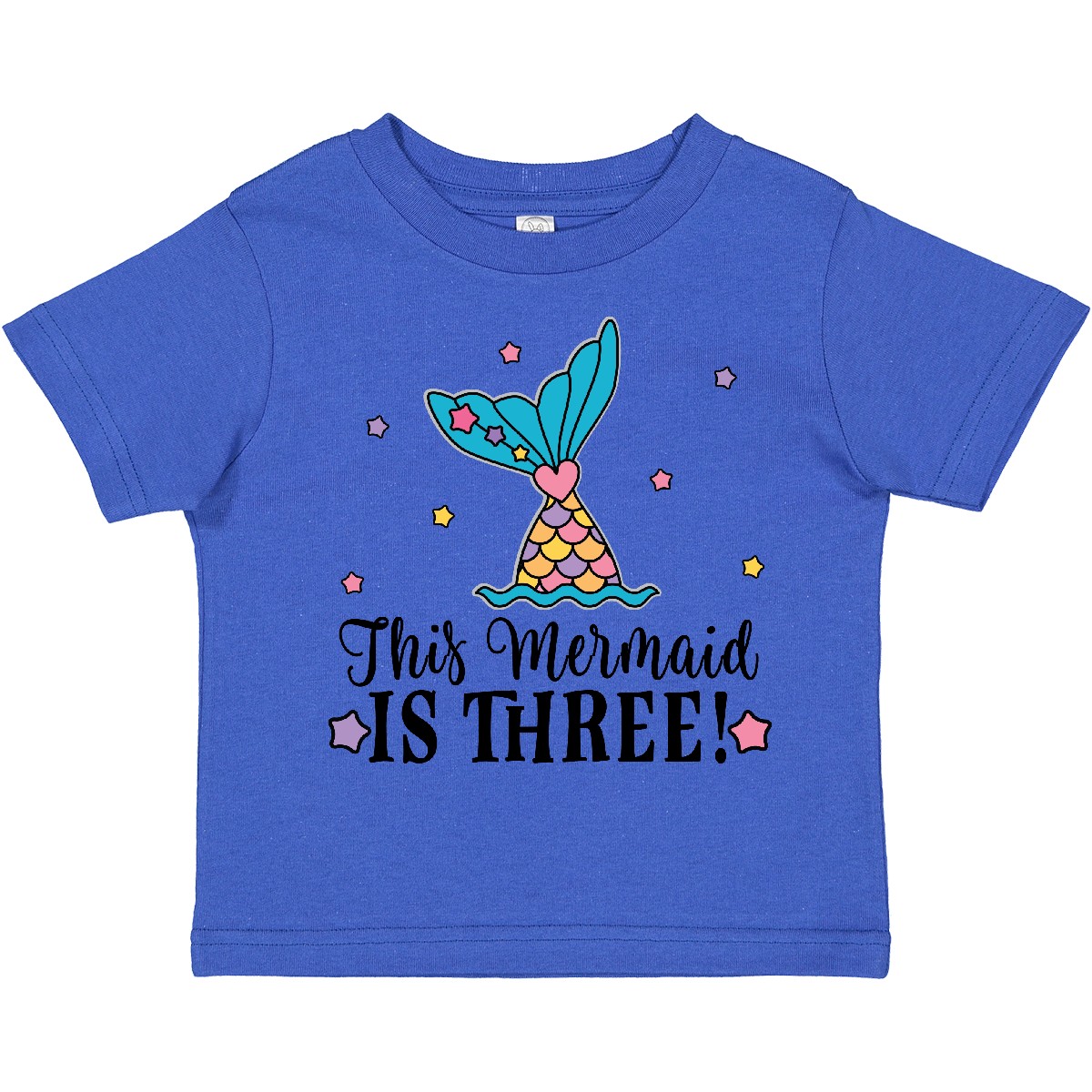 Inktastic 3rd Birthday Mermaid Tail Girls Party Toddler T-Shirt Childs Clothing - Picture 8 of 10