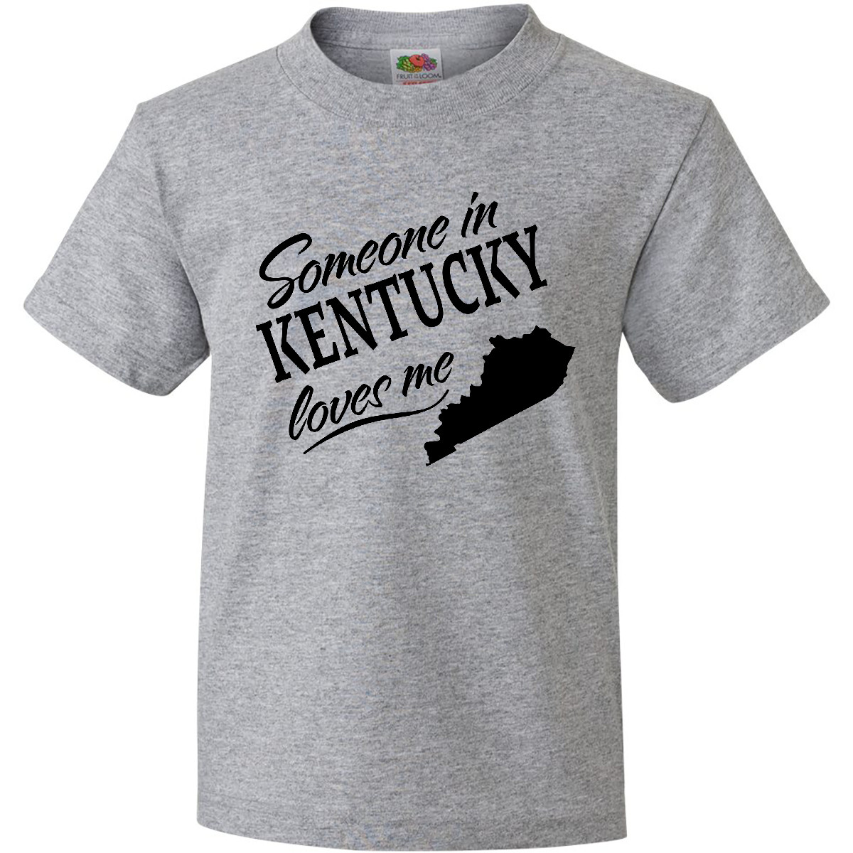 Inktastic Someone In Kentucky Loves Me Youth T-Shirt Home Family Grandparents - Picture 2 of 5