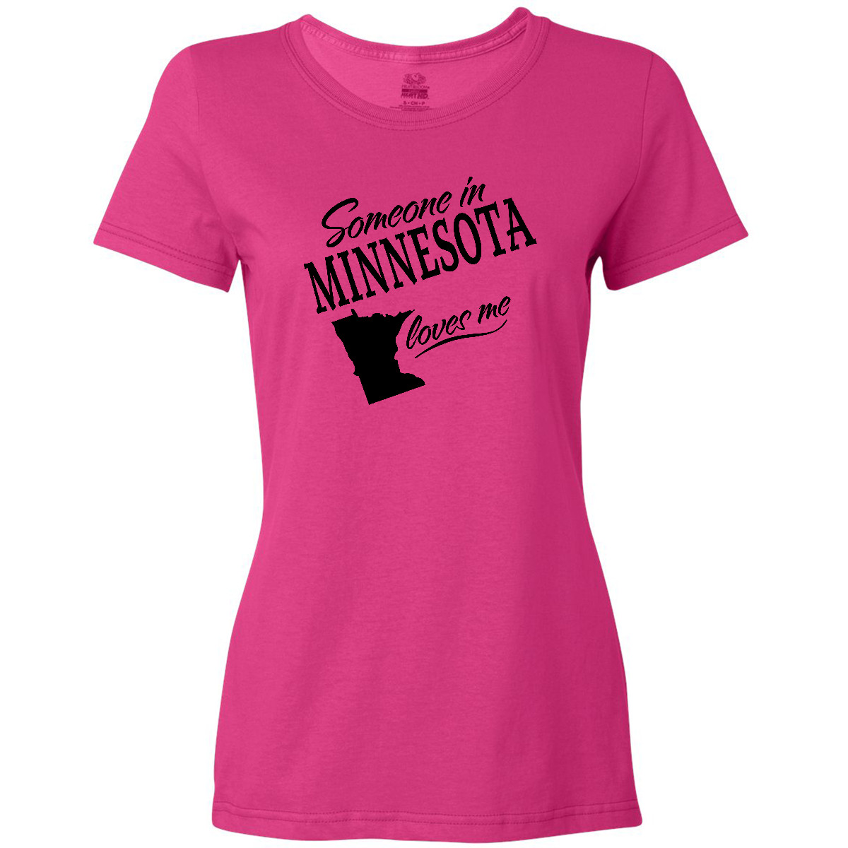 Inktastic Someone In Minnesota Loves Me Women's T-Shirt Home Family Grandparents - Picture 2 of 2