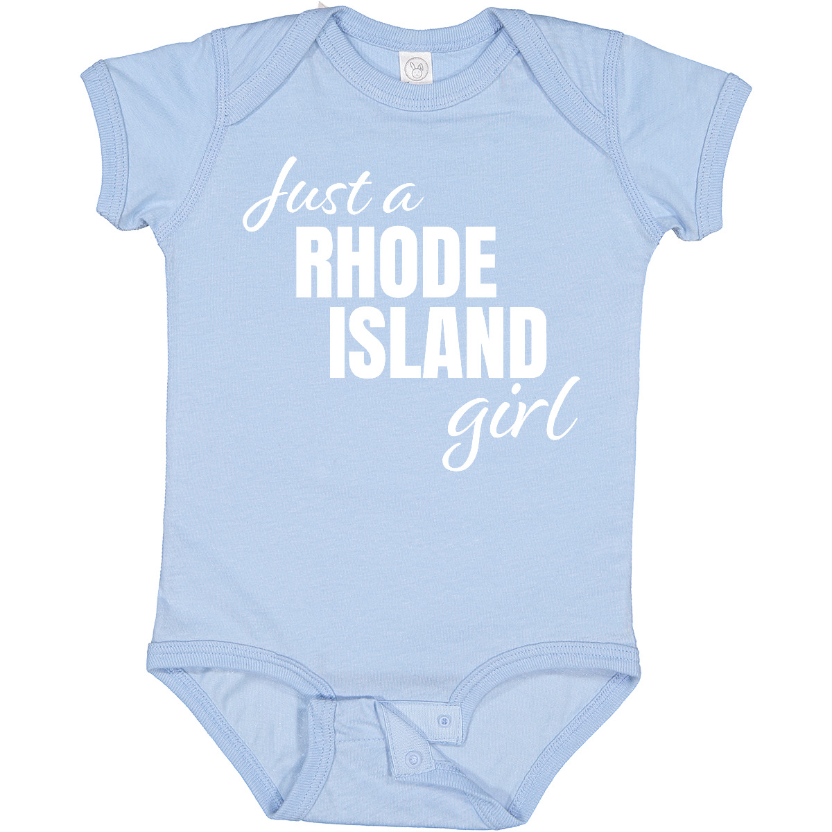 Inktastic Just A Rhode Island Girl Born And Raised Baby Bodysuit Toddler Youth - Picture 3 of 8