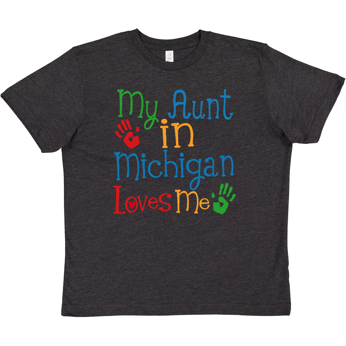 Inktastic My Aunt In Michigan Loves Me Youth T-Shirt Childs Gift Tee Children - Picture 4 of 4