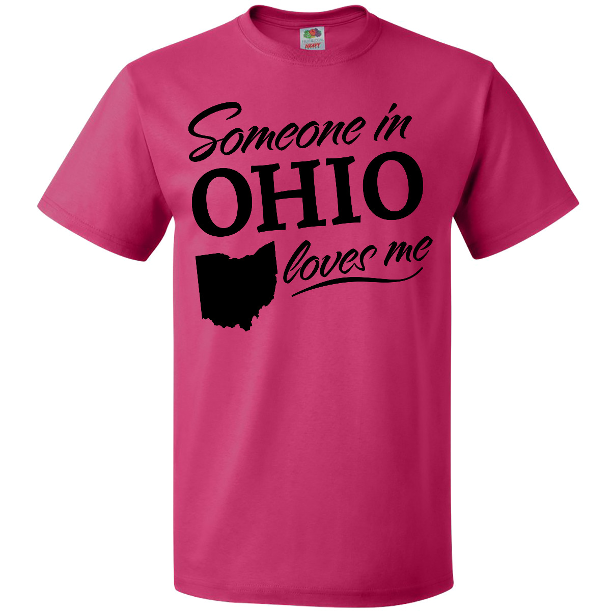 Inktastic Someone In Ohio Loves Me T-Shirt Home Family Grandparents Kids Gift - Picture 2 of 7