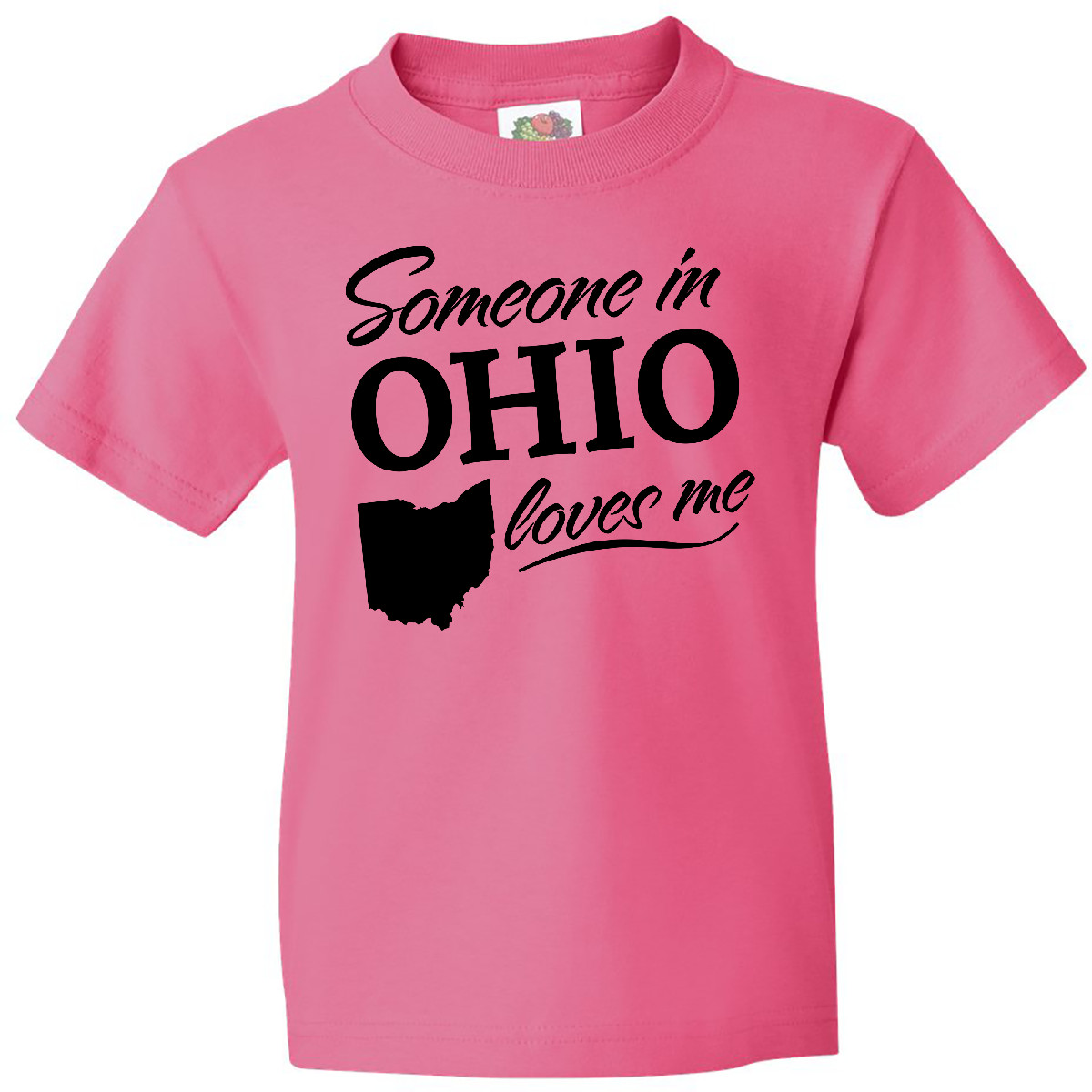 Inktastic Someone In Ohio Loves Me Youth T-Shirt Home Grandparents Kids Gift Tee - Picture 2 of 4