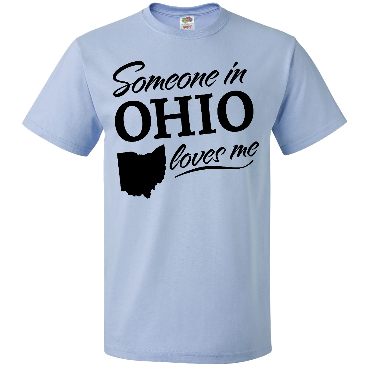 Inktastic Someone In Ohio Loves Me T-Shirt Home Family Grandparents Kids Gift - Picture 3 of 7