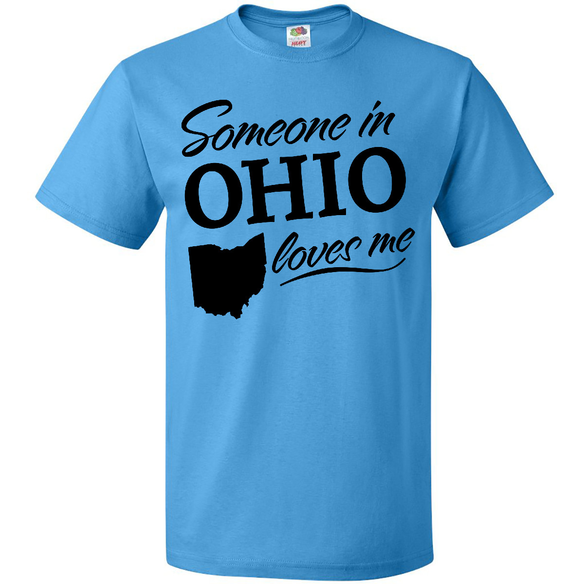 Inktastic Someone In Ohio Loves Me T-Shirt Home Family Grandparents Kids Gift - Picture 4 of 7