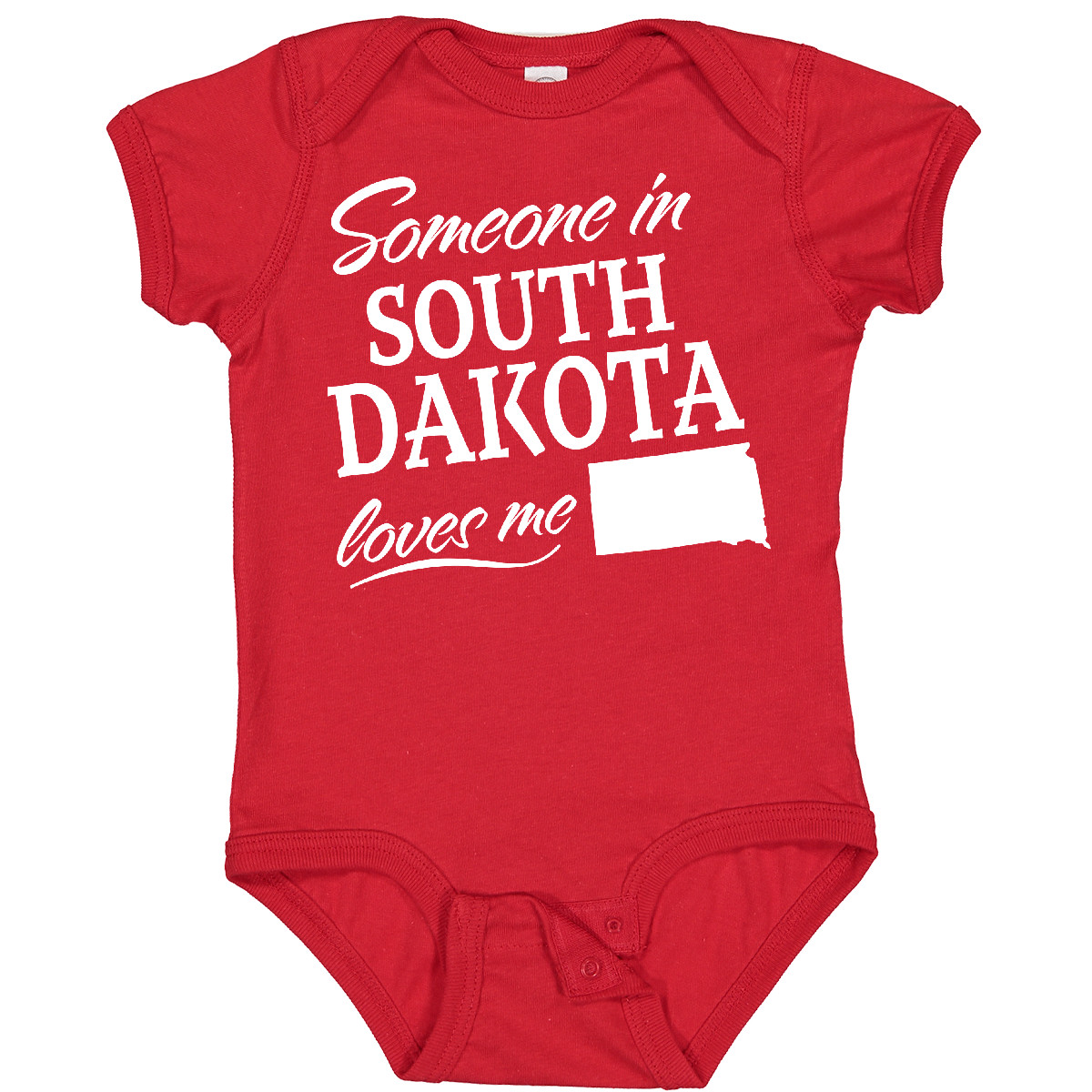 Inktastic Someone In South Dakota Loves Me Baby Bodysuit State Home Family Kids - Picture 6 of 8