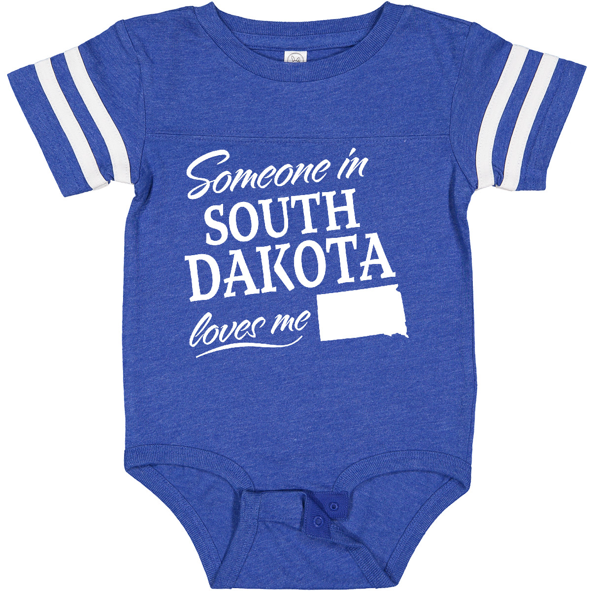 Inktastic Someone In South Dakota Loves Me Baby Bodysuit State Home Family Kids - Picture 4 of 8