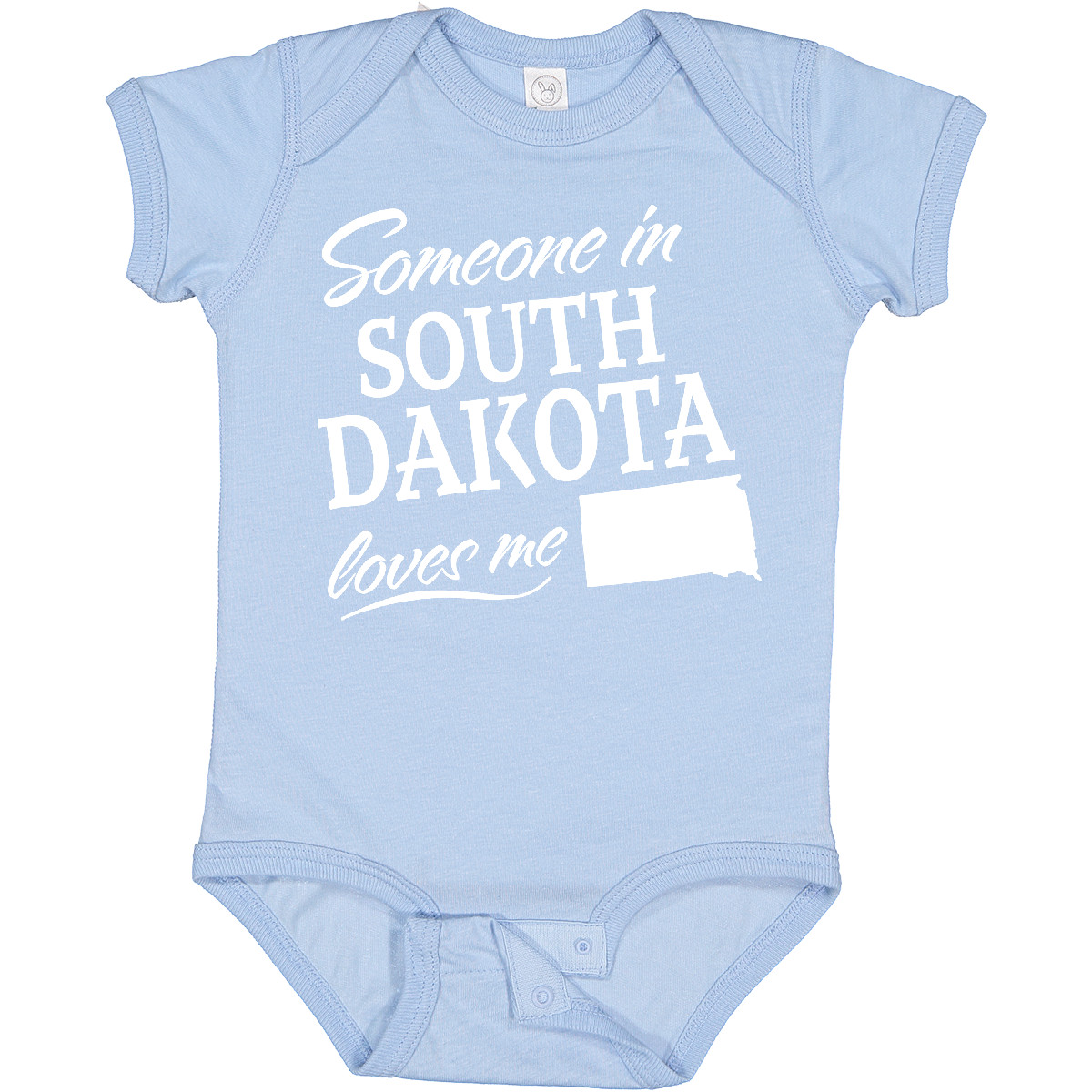 Inktastic Someone In South Dakota Loves Me Baby Bodysuit State Home Family Kids - Picture 3 of 8