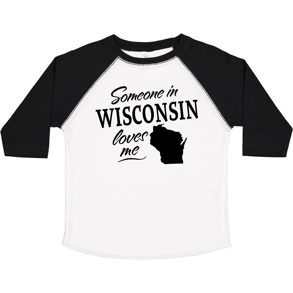 Inktastic Someone In Wisconsin Loves Me Toddler T-Shirt State Home Family Kids - Picture 8 of 8