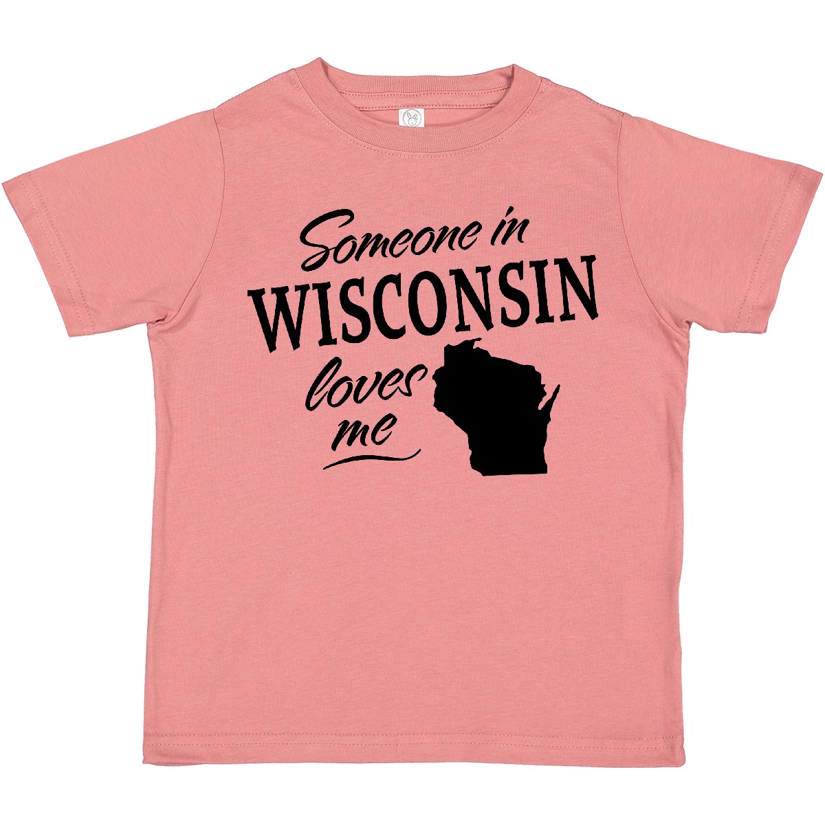 Inktastic Someone In Wisconsin Loves Me Toddler T-Shirt State Home Family Kids - Picture 5 of 8