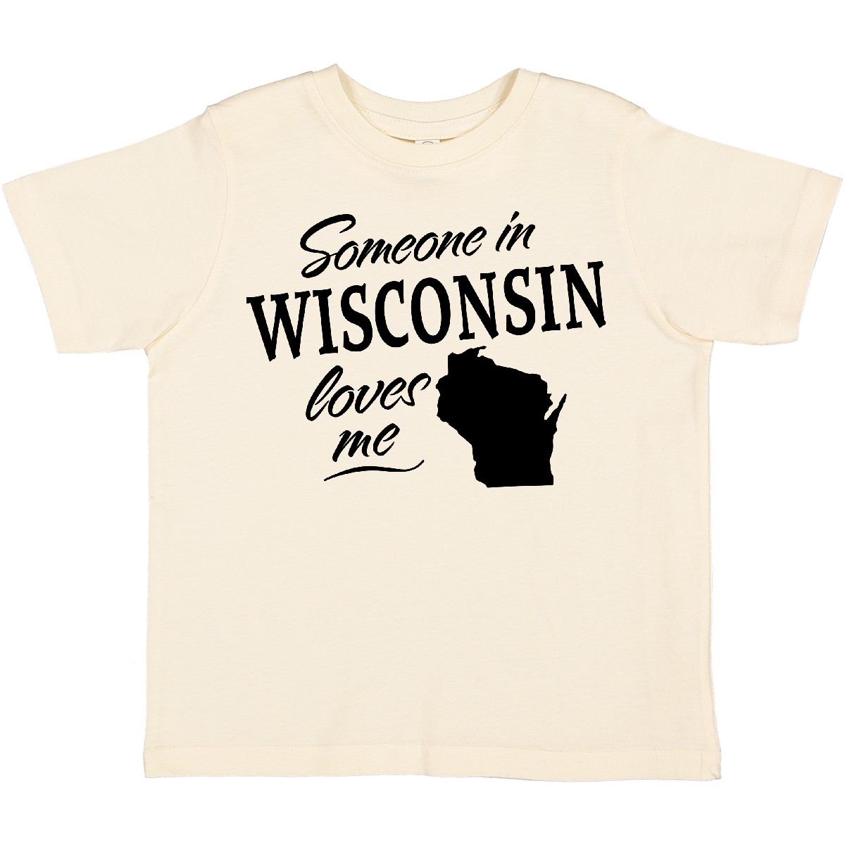 Inktastic Someone In Wisconsin Loves Me Toddler T-Shirt State Home Family Kids - Picture 6 of 8