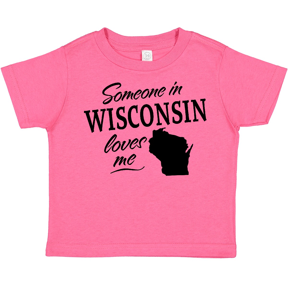 Inktastic Someone In Wisconsin Loves Me Toddler T-Shirt State Home Family Kids - Picture 4 of 8
