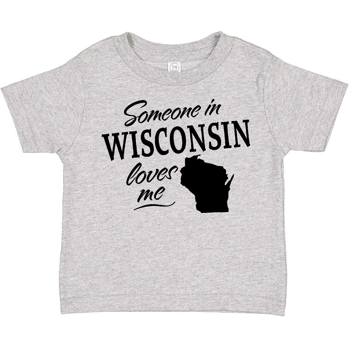 Inktastic Someone In Wisconsin Loves Me Toddler T-Shirt State Home Family Kids - Picture 3 of 8