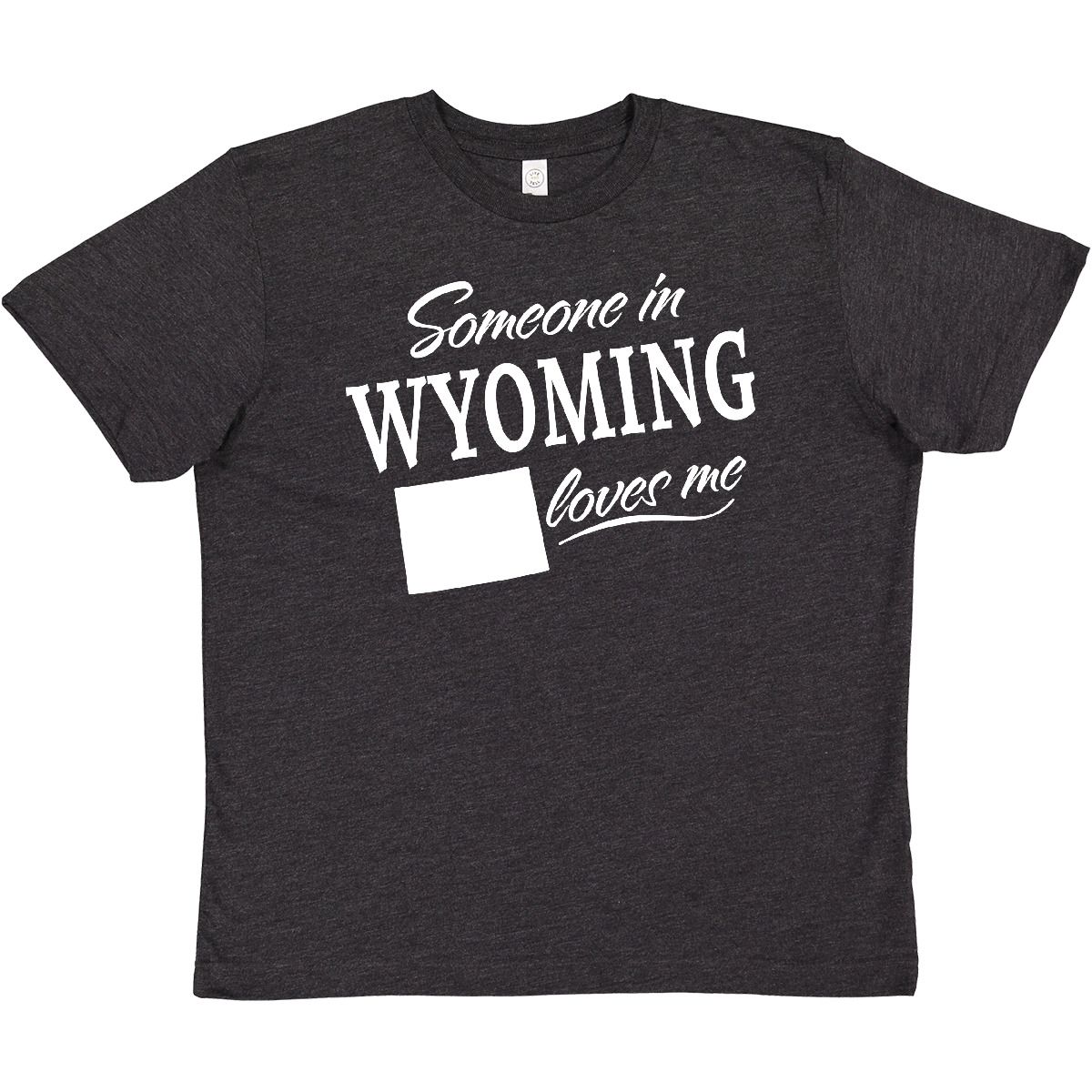 Inktastic Someone In Wyoming Loves Me Youth T-Shirt State Home Grandparents Kids - Picture 2 of 3