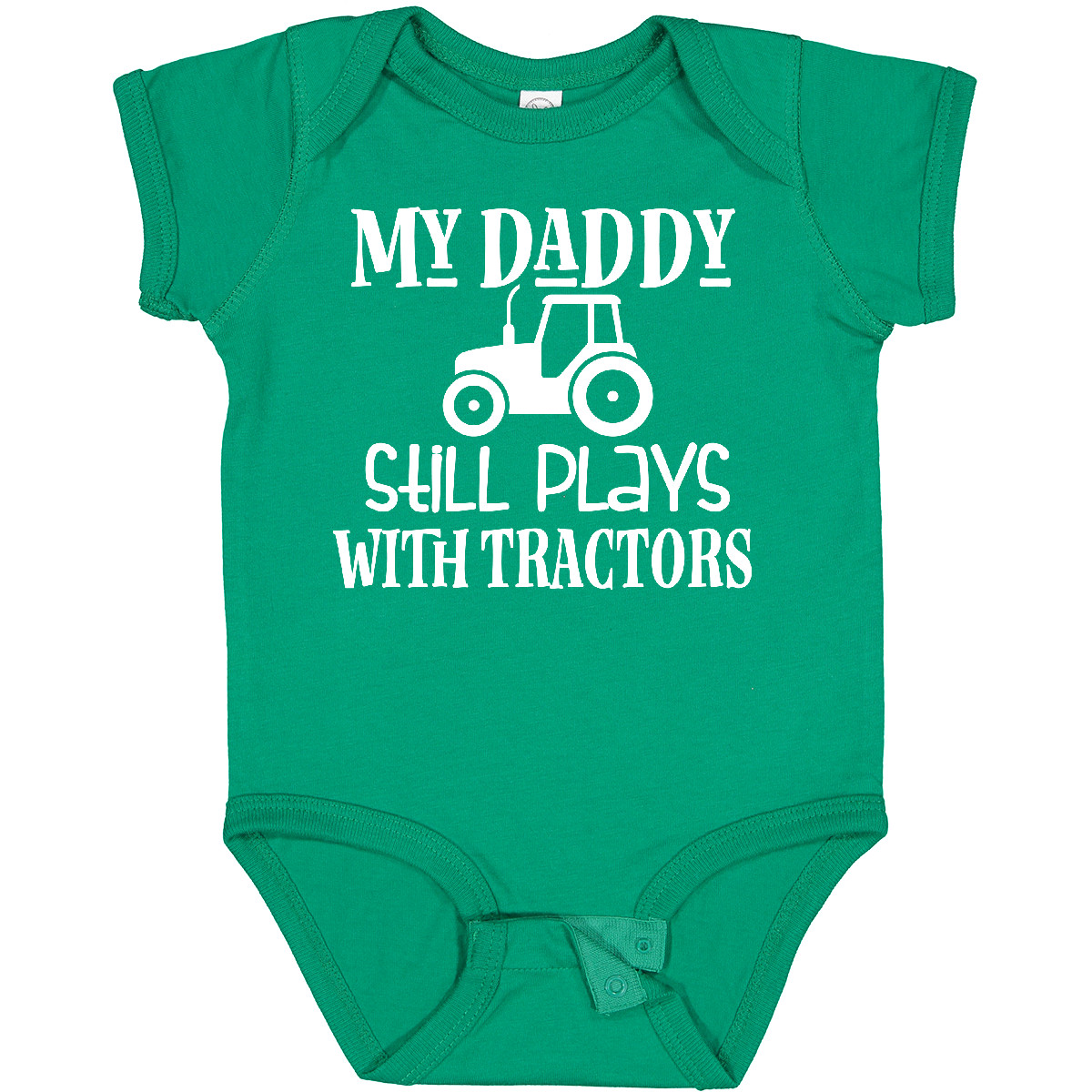 Inktastic Farmer My Daddy Still Plays With Tractors Baby Bodysuit Dad Funny Boys - Picture 16 of 28