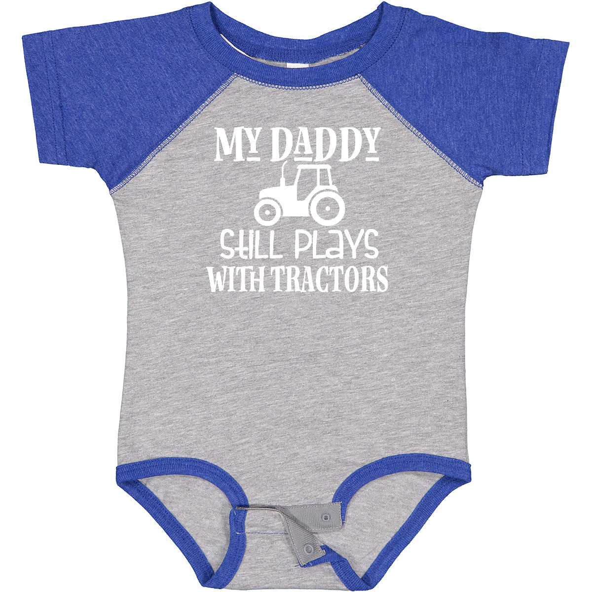 Inktastic Farmer My Daddy Still Plays With Tractors Baby Bodysuit Dad Funny Boys - Picture 13 of 28