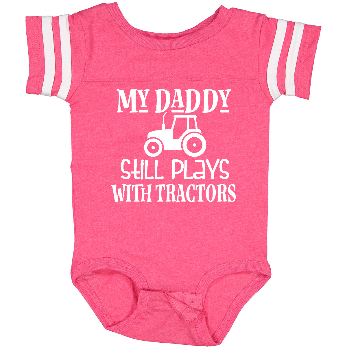 Inktastic Farmer My Daddy Still Plays With Tractors Baby Bodysuit Dad Funny Boys - Picture 8 of 28