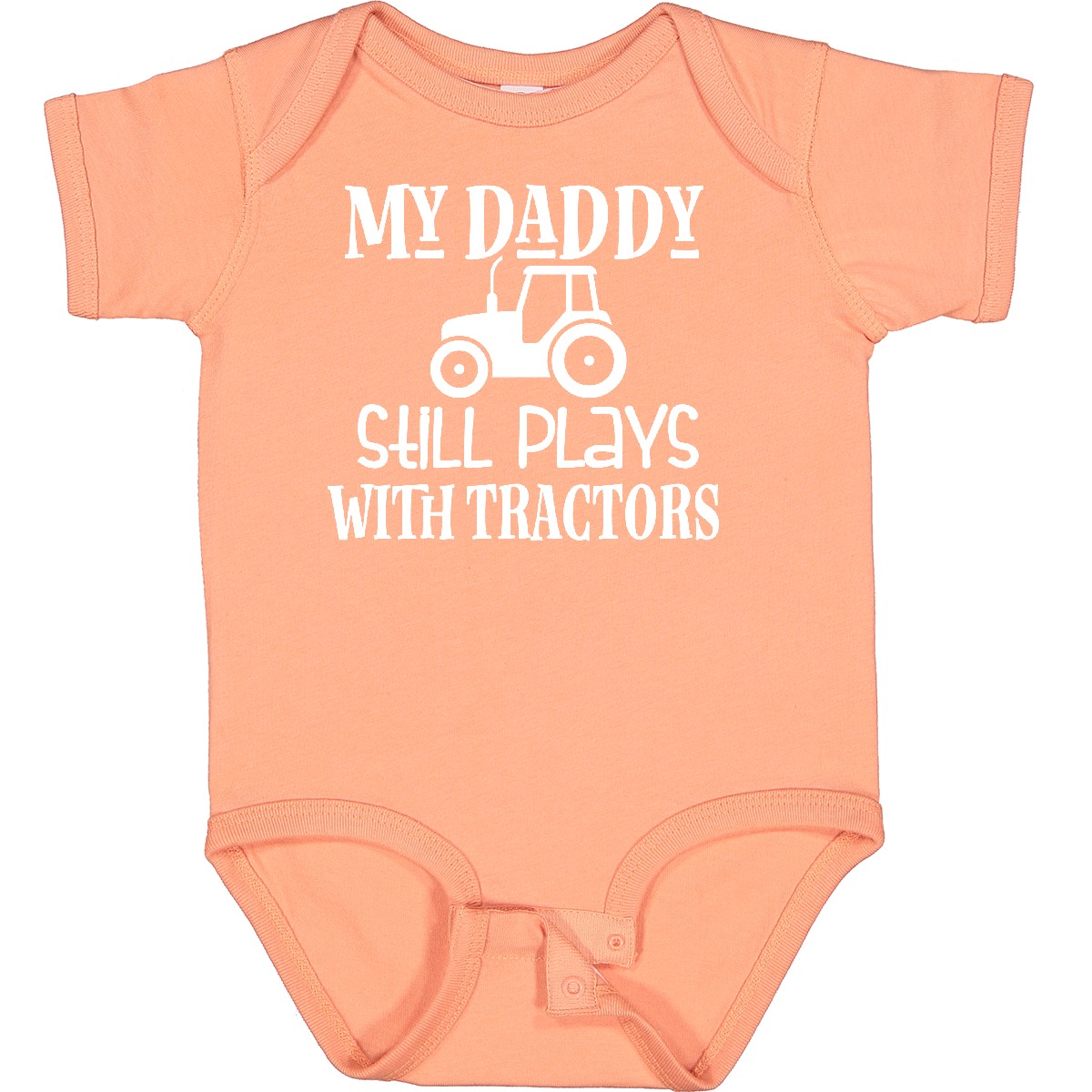 Inktastic Farmer My Daddy Still Plays With Tractors Baby Bodysuit Dad Funny Boys - Picture 25 of 28