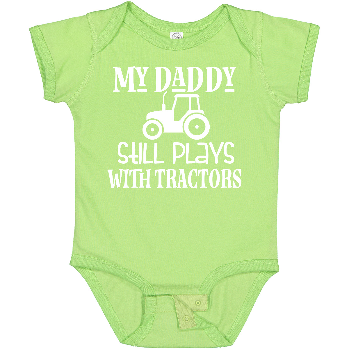 Inktastic Farmer My Daddy Still Plays With Tractors Baby Bodysuit Dad Funny Boys - Picture 17 of 28