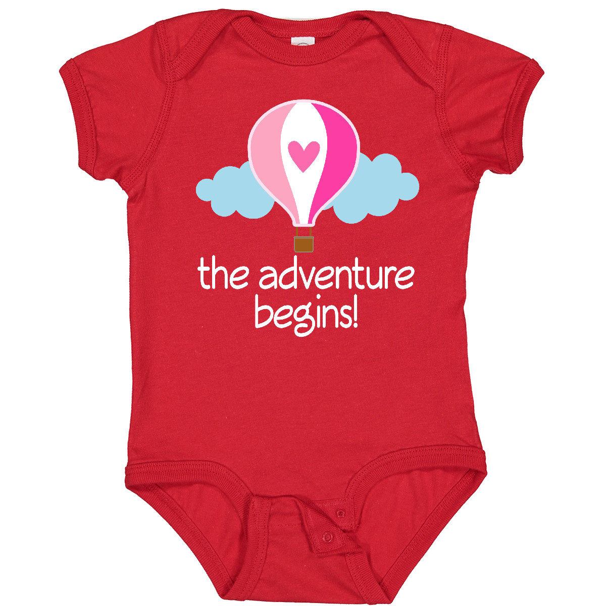 Inktastic The Adventure Begins Hot Air Balloon Girls Baby Bodysuit New Childs - Picture 8 of 8