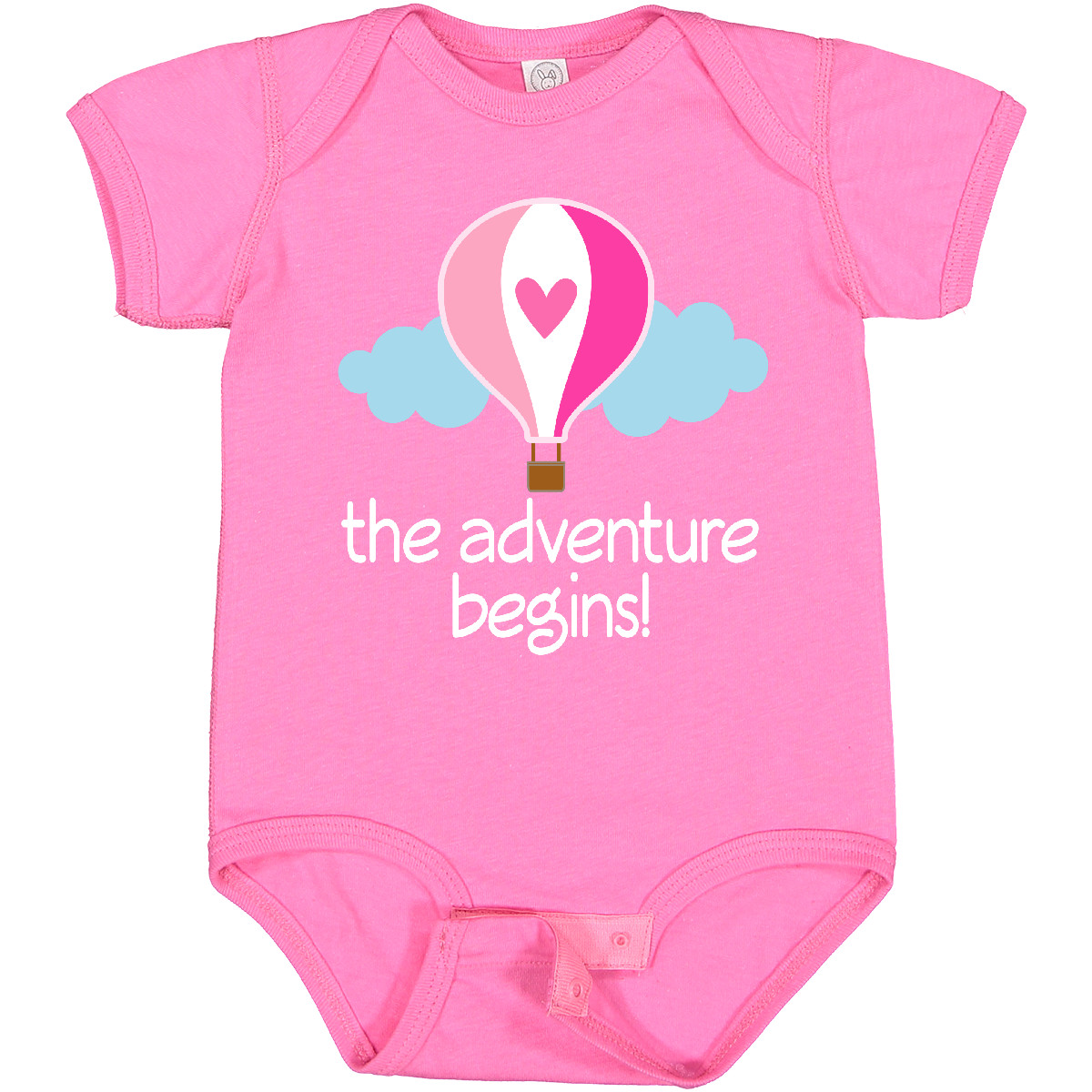 Inktastic The Adventure Begins Hot Air Balloon Girls Baby Bodysuit New Childs - Picture 7 of 8