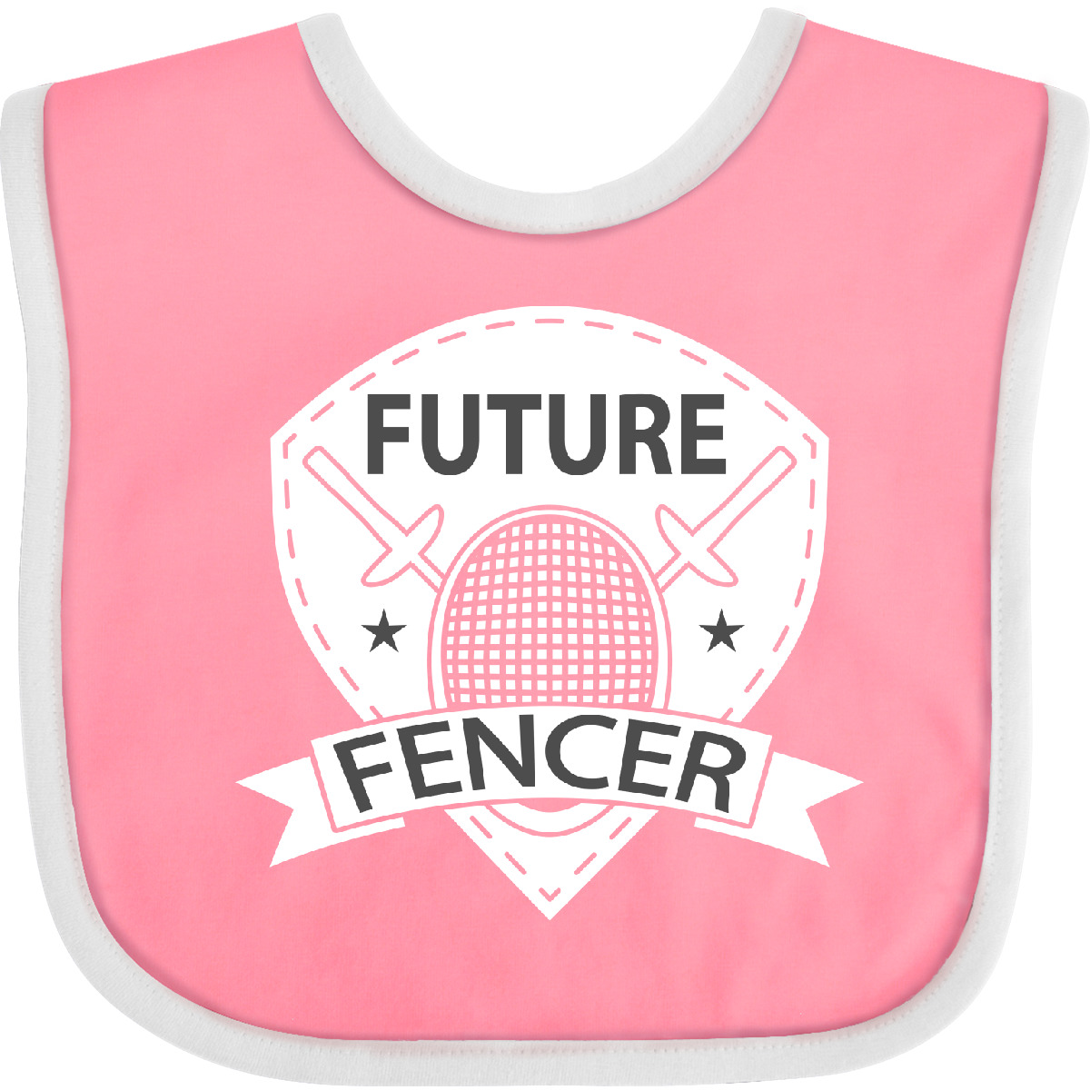 Inktastic Fencing Future Fencer Sports Baby Bib Foil Sport Apparel Clothing - Picture 4 of 5