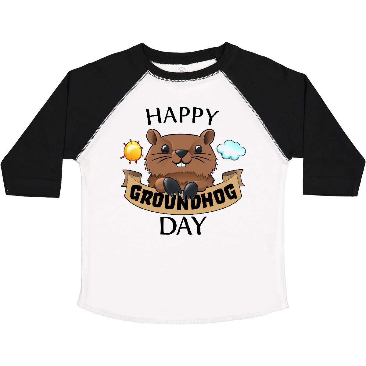Inktastic Happy Groundhog Day- Cute Toddler T-Shirt Fun Celebrate Family Holiday - Picture 11 of 11