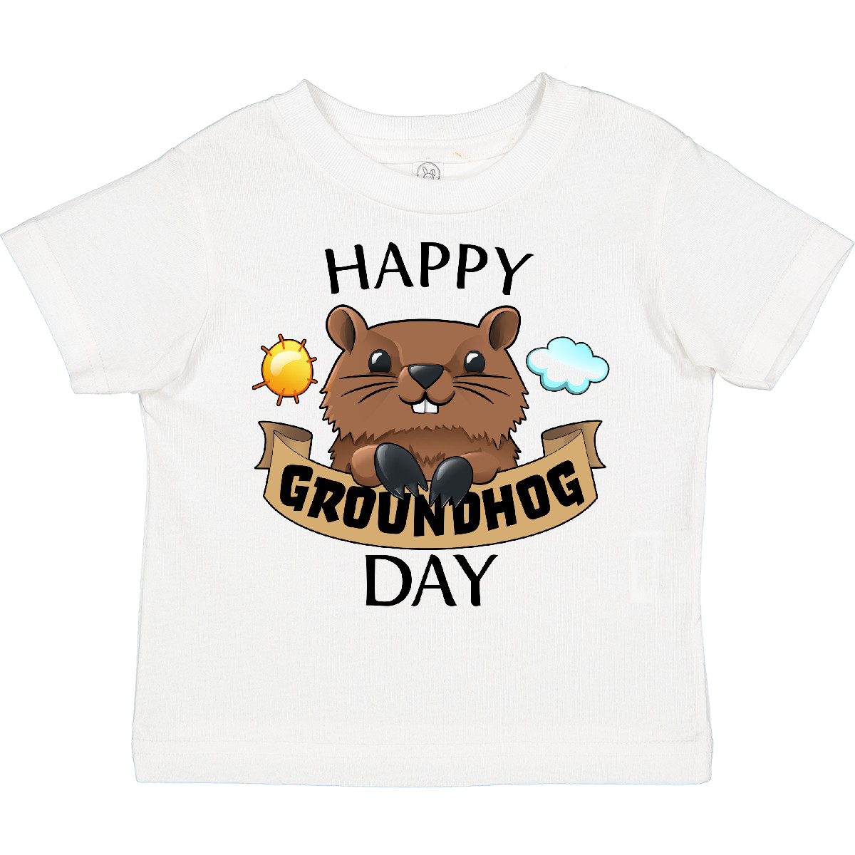 Inktastic Happy Groundhog Day- Cute Toddler T-Shirt Fun Celebrate Family Holiday - Picture 10 of 11