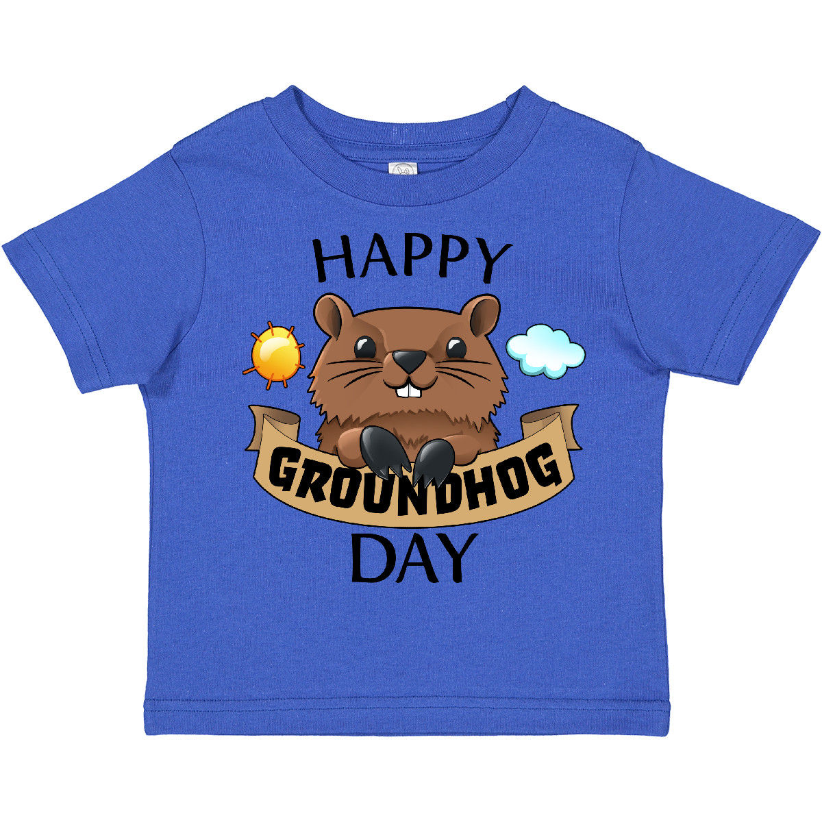 Inktastic Happy Groundhog Day- Cute Toddler T-Shirt Fun Celebrate Family Holiday - Picture 9 of 11