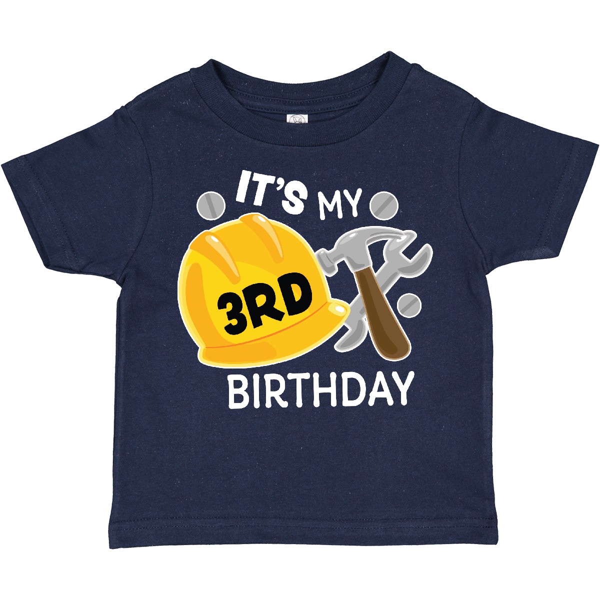 Inktastic Its My 3rd Birthday With Construction Tools Toddler T-Shirt Birthdays - Picture 4 of 8