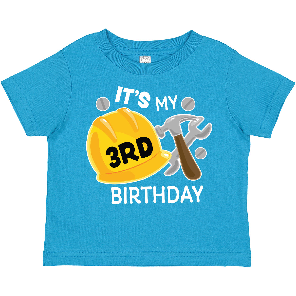 Inktastic Its My 3rd Birthday With Construction Tools Toddler T-Shirt Birthdays - Picture 8 of 8