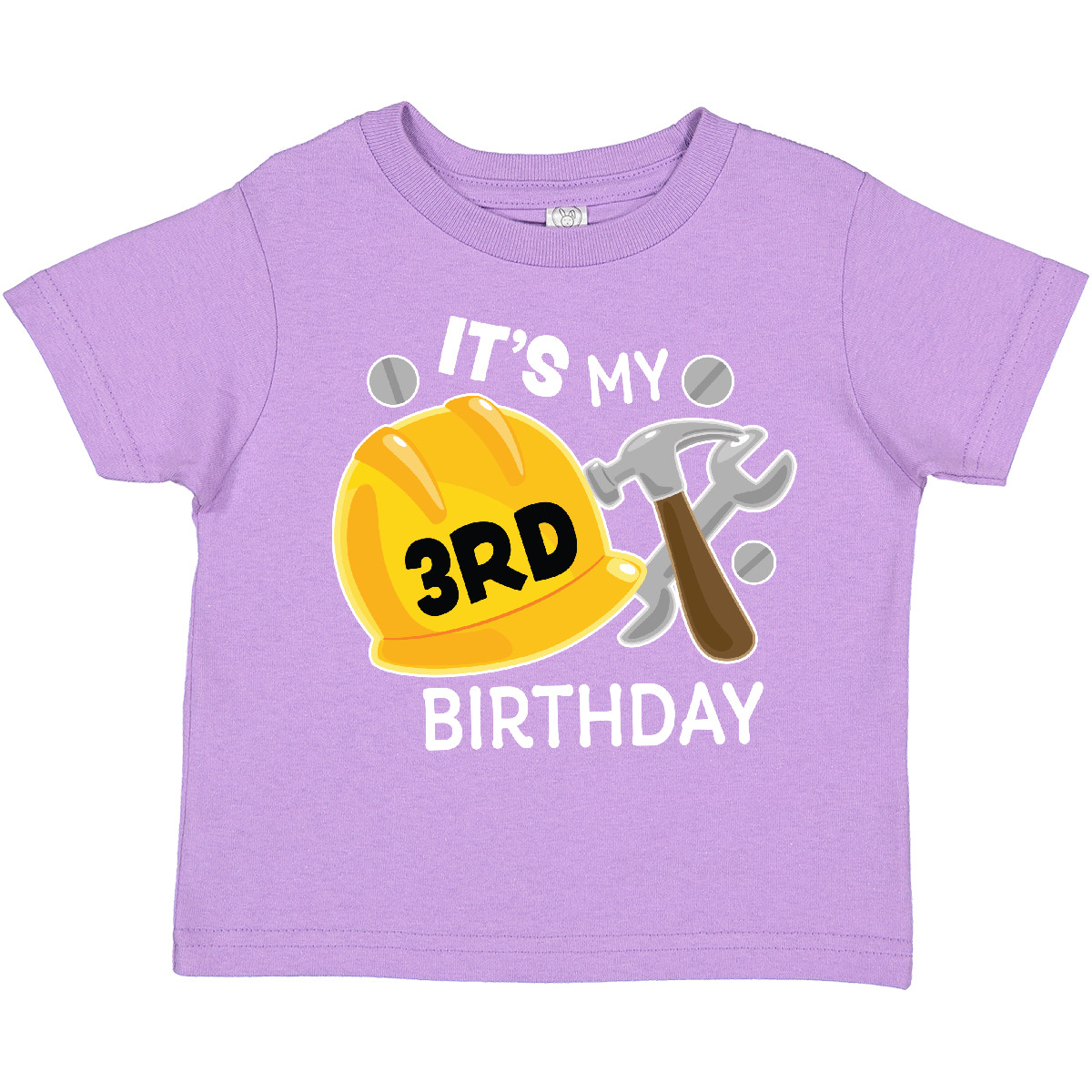 Inktastic Its My 3rd Birthday With Construction Tools Toddler T-Shirt Birthdays - Picture 3 of 8