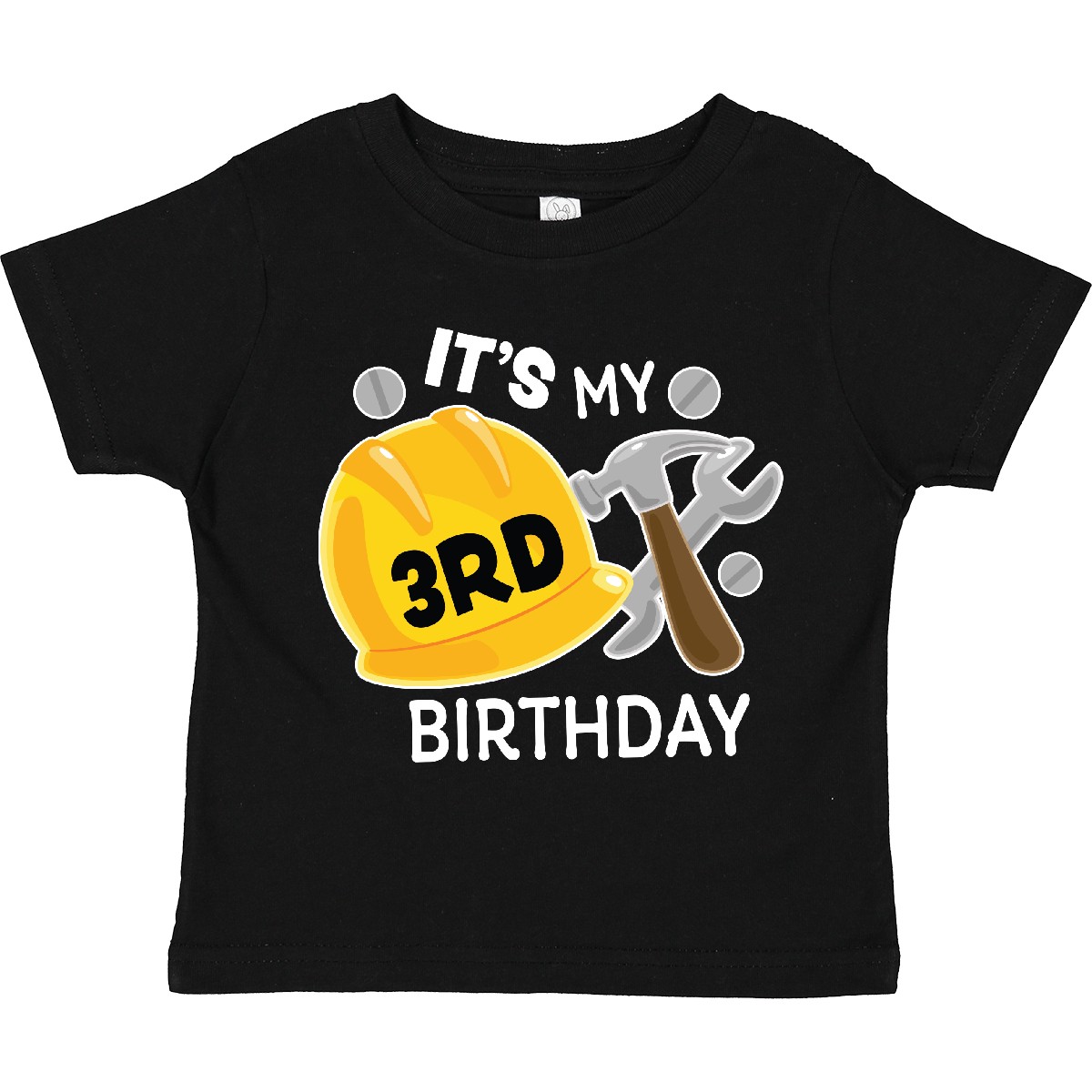 Inktastic Its My 3rd Birthday With Construction Tools Toddler T-Shirt Birthdays - Picture 2 of 8