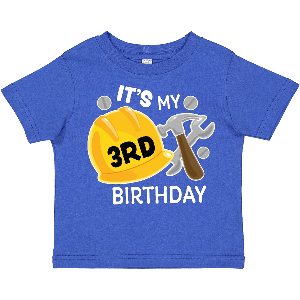 Inktastic Its My 3rd Birthday With Construction Tools Toddler T-Shirt Birthdays - Picture 6 of 8