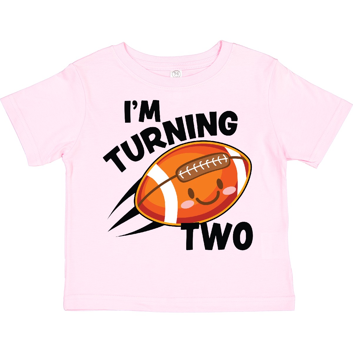 Inktastic Birthday I'm Turning Two With Football Toddler T-Shirt Birthdays 2nd - Picture 9 of 12