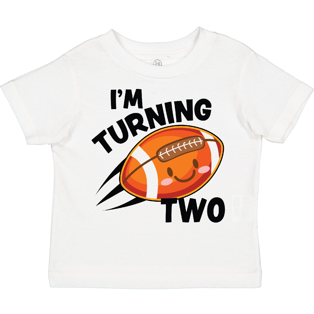 Inktastic Birthday I'm Turning Two With Football Toddler T-Shirt Birthdays 2nd - Picture 12 of 12