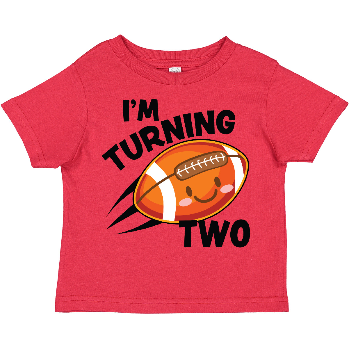Inktastic Birthday I'm Turning Two With Football Toddler T-Shirt Birthdays 2nd - Picture 10 of 12