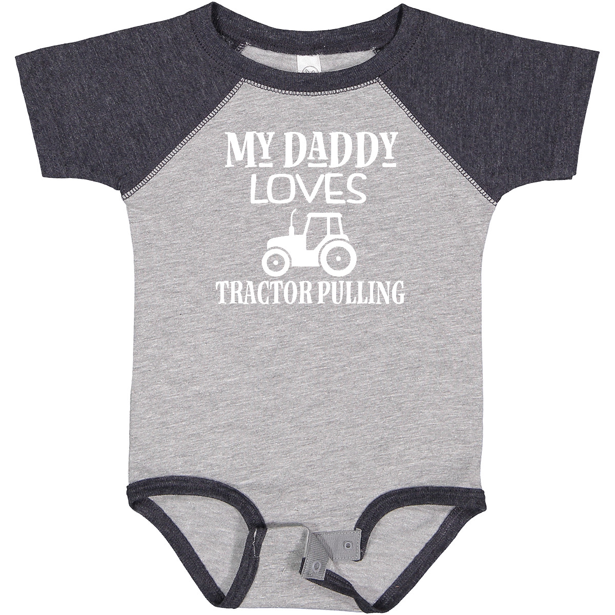 Inktastic Tractor Pulling Dad Baby Bodysuit Power Tractors Childs Sport Infant - Picture 4 of 15
