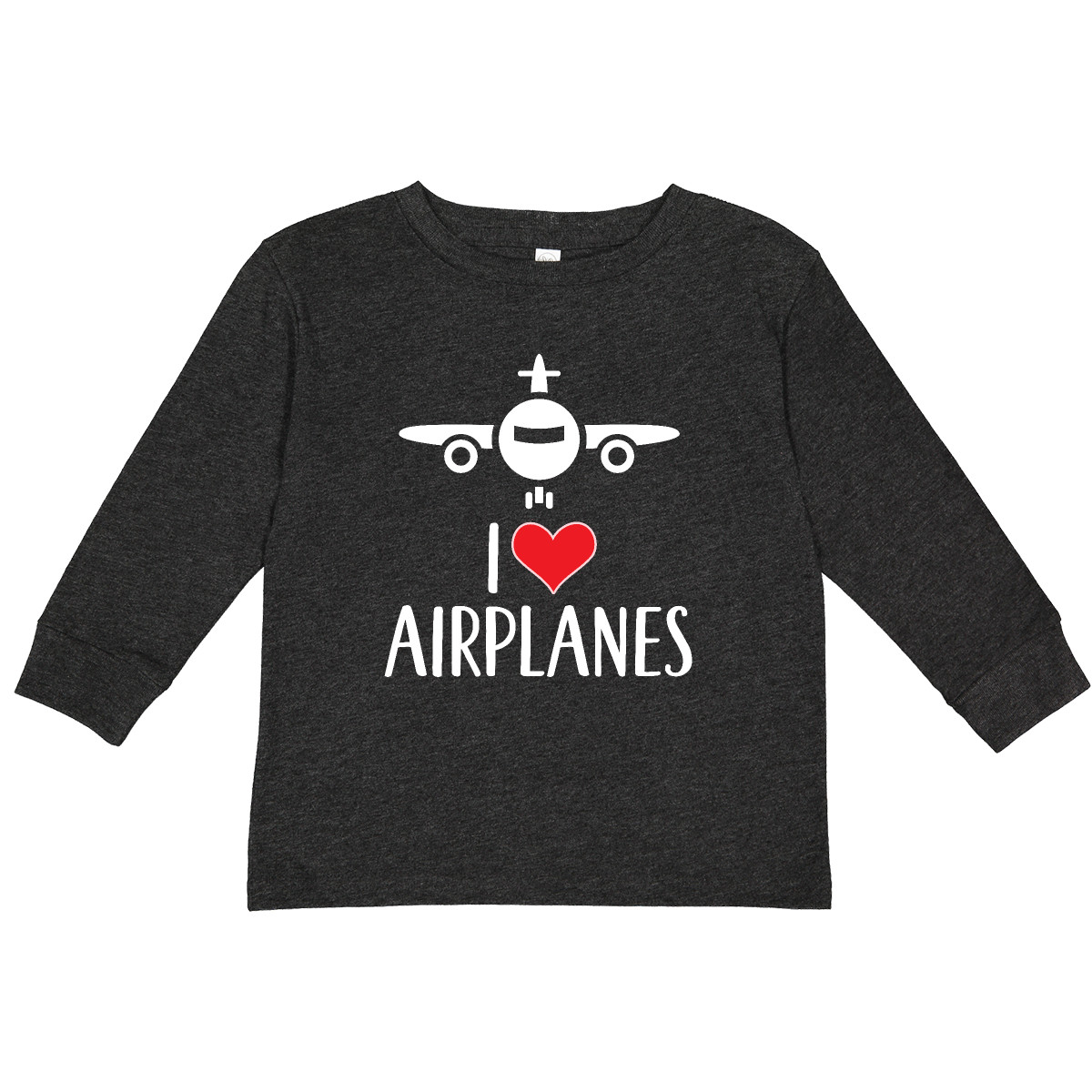 Inktastic Plane I Love Airplanes Toddler Long Sleeve T-Shirt Airplane Future - Bild 8 von 8
