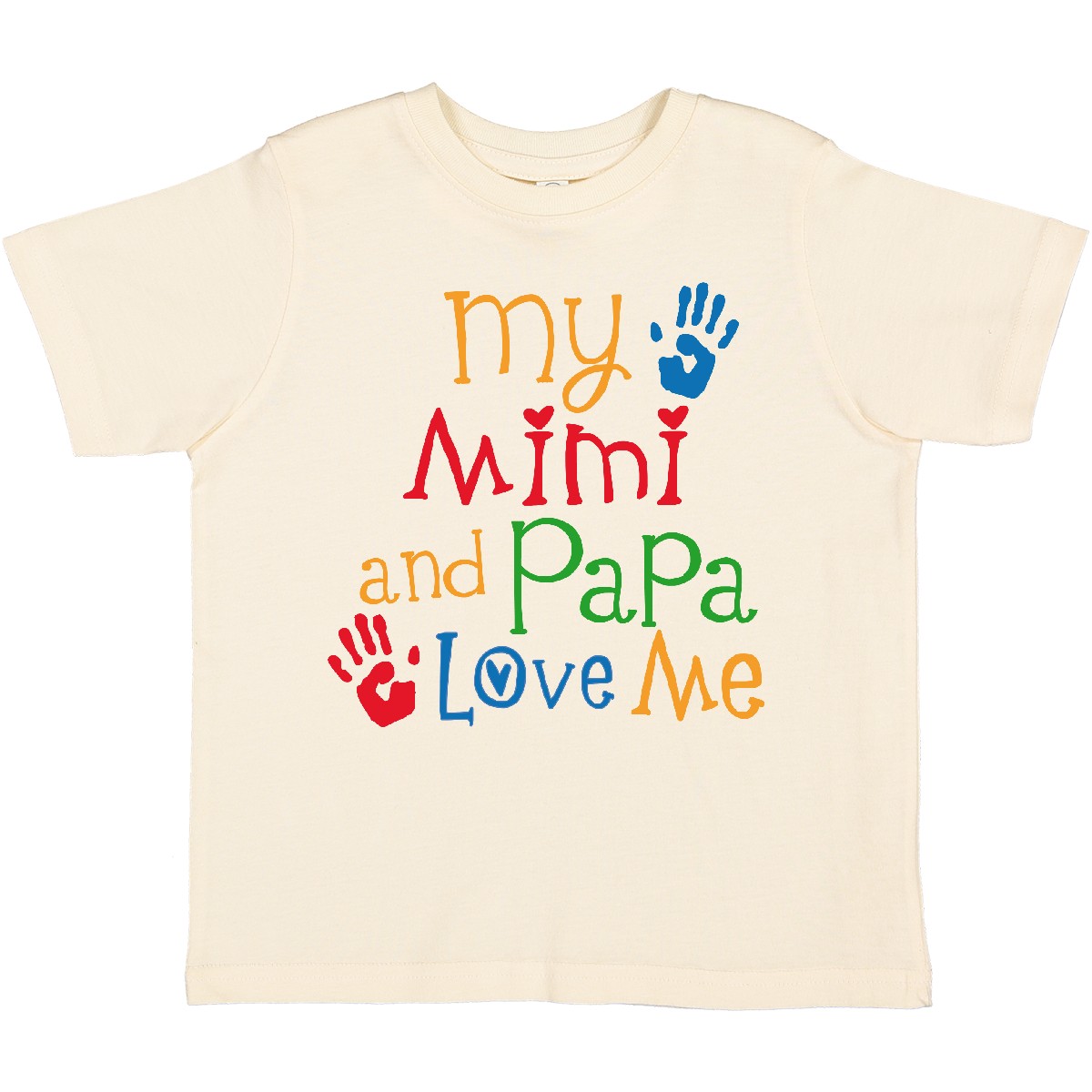 Inktastic Mimi And Papa Love Me Toddler T-Shirt Boys Girls Child Preschooler Kid - Picture 7 of 9