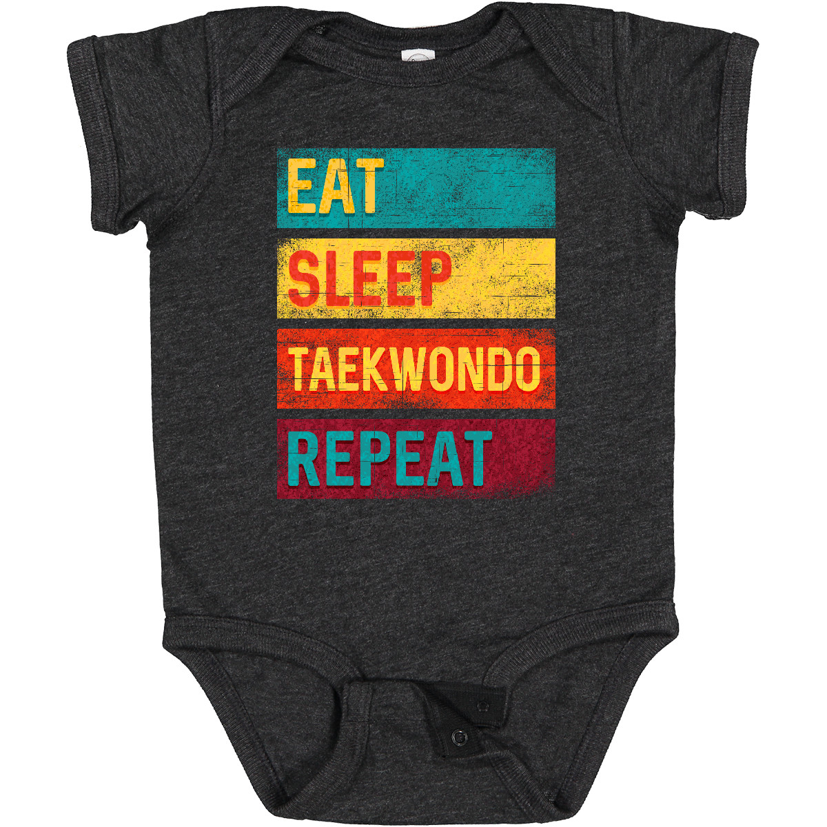 Inktastic Martial Arts Eat Sleep Taekwondo Repeat Baby Bodysuit Competition Hws - Picture 8 of 9