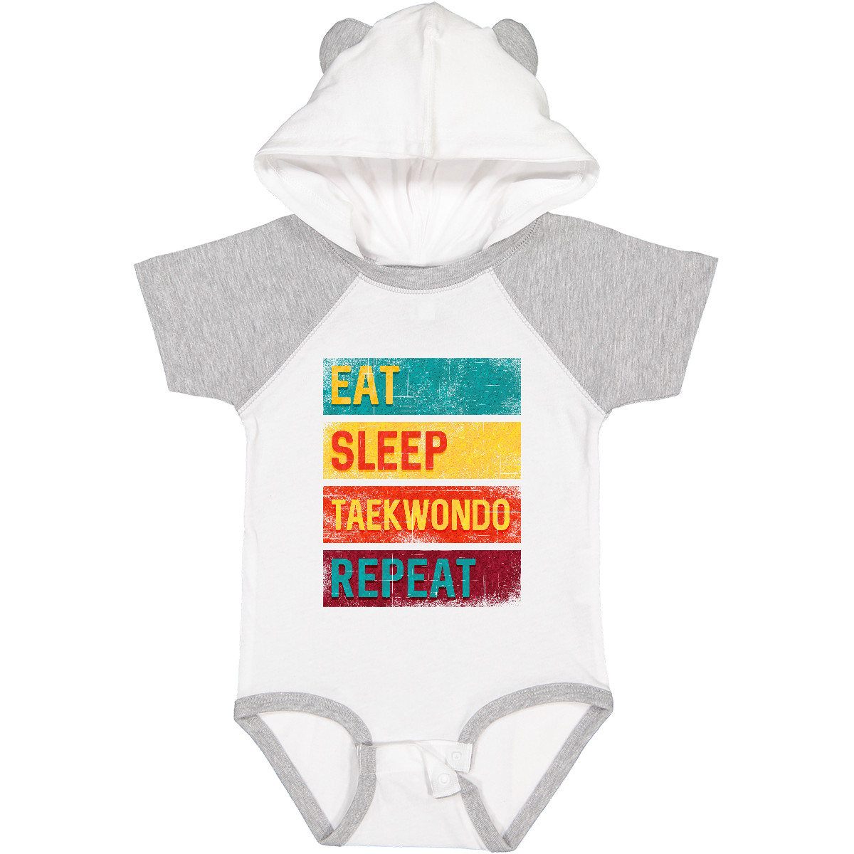 Inktastic Martial Arts Eat Sleep Taekwondo Repeat Baby Bodysuit Competition Hws - Picture 9 of 9