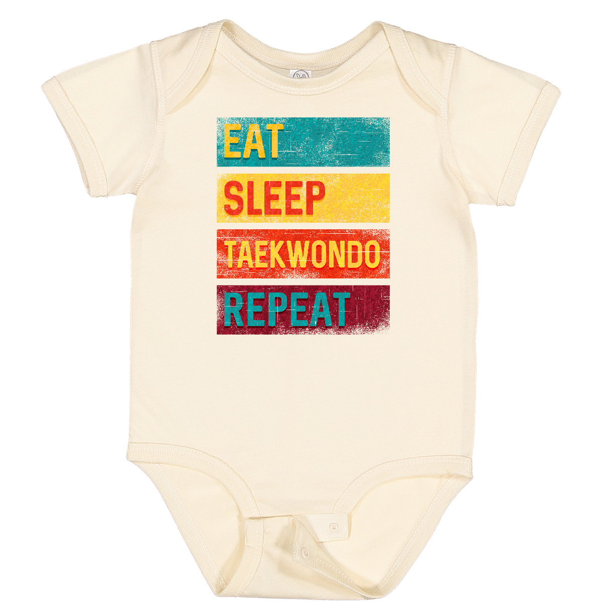 Inktastic Martial Arts Eat Sleep Taekwondo Repeat Baby Bodysuit Competition Hws - Picture 7 of 9