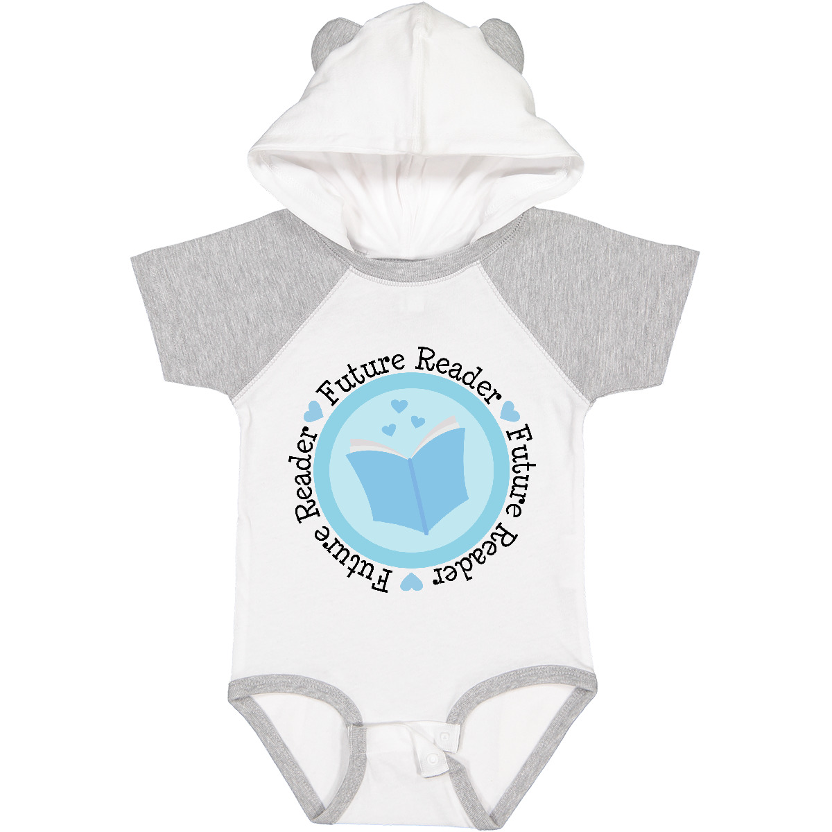 Inktastic Reading Future Reader Bücher Baby Body Bibliothekar Jungen Kinder Säugling - Bild 7 von 7