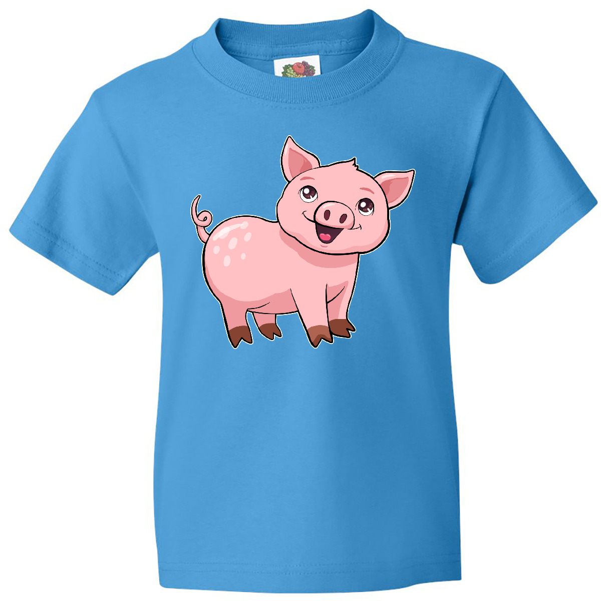 Inktastic Cute Pig Youth T-Shirt Animals Piggy Pigs Piggies Hearts Love Farm Fun - Picture 8 of 11