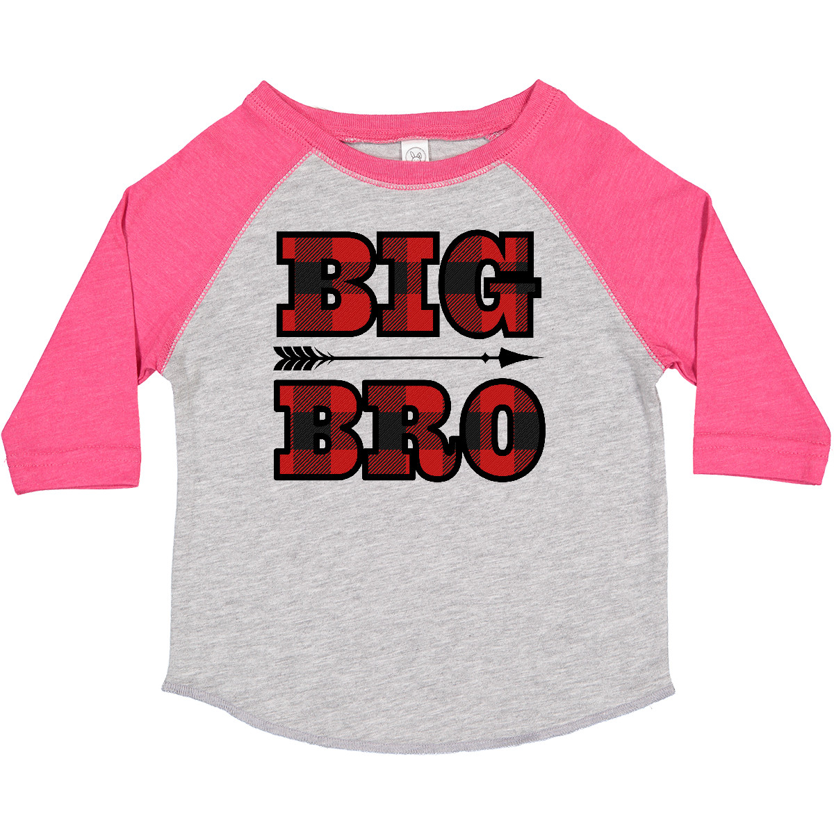 Inktastic Big Bro Buffalo Plaid Brother Toddler T-Shirt Siblings Childs Outfit - Picture 4 of 10