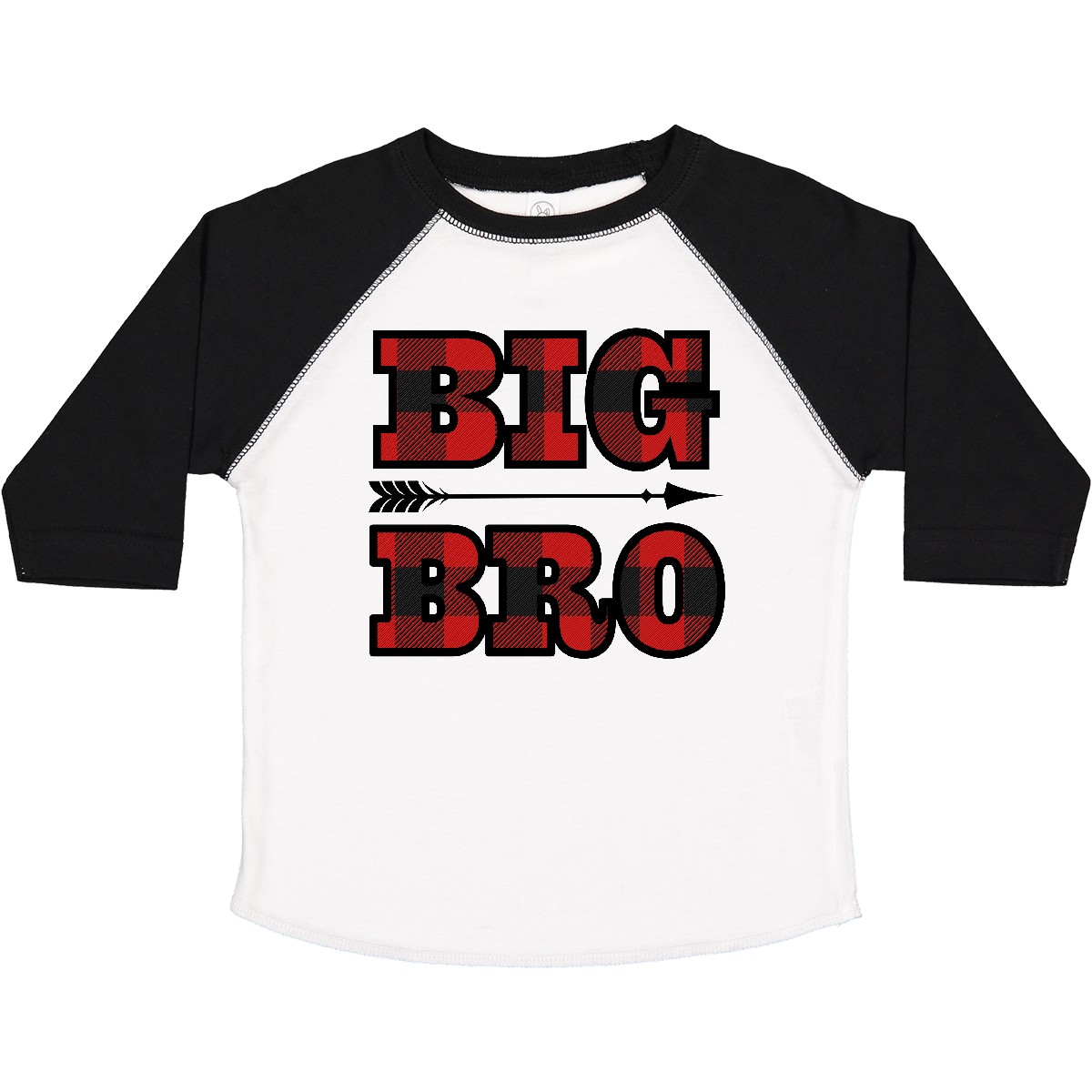 Inktastic Big Bro Buffalo Plaid Brother Toddler T-Shirt Siblings Childs Outfit - Picture 10 of 10
