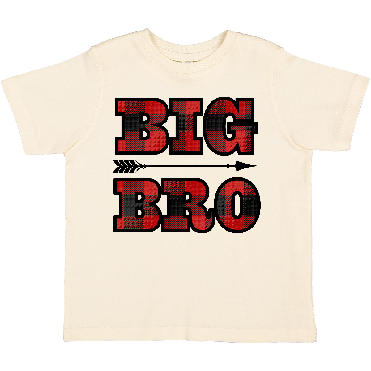 Inktastic Big Bro Buffalo Plaid Brother Toddler T-Shirt Siblings Childs Outfit - Picture 8 of 10